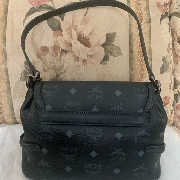 MCM Black Crossbody Bag with Monogram - Picture 10 of 16
